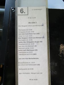 Fahrplan der Nikolausfahrt